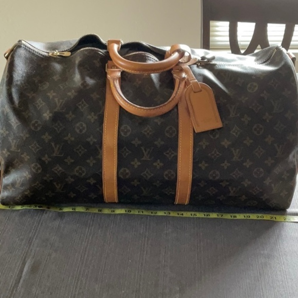 Louis Vuitton 55 Keepall 55 Monogram Top Handle Duffle Bag, beautiful condition
